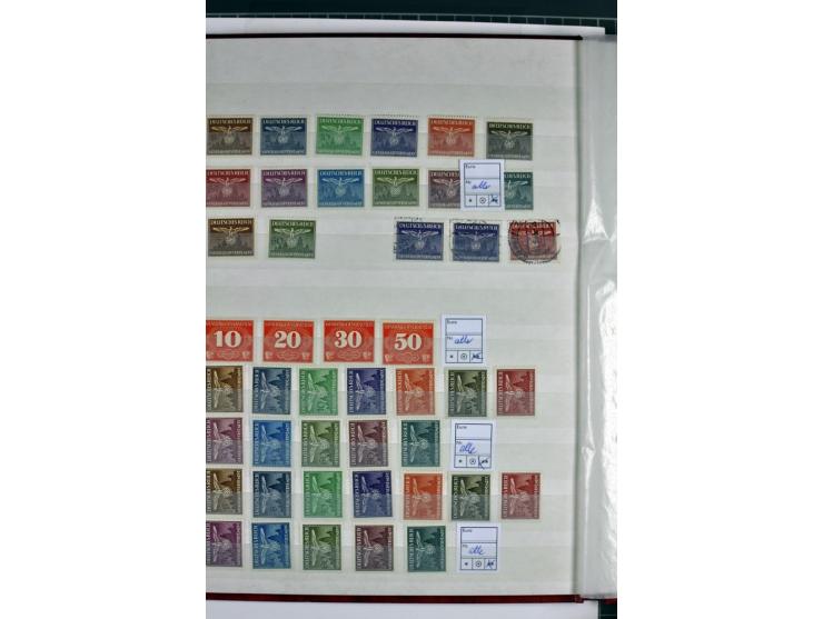 1940/1944, meist postfrische und gestempelte Sammlung mit Böhmen & Mähren, Generalgouvernement und Ostland mit einigen kpl. A