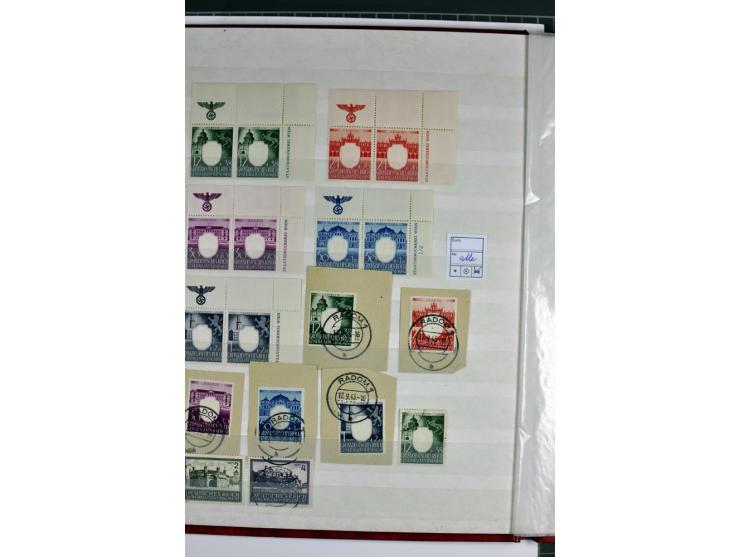1940/1944, meist postfrische und gestempelte Sammlung mit Böhmen & Mähren, Generalgouvernement und Ostland mit einigen kpl. A