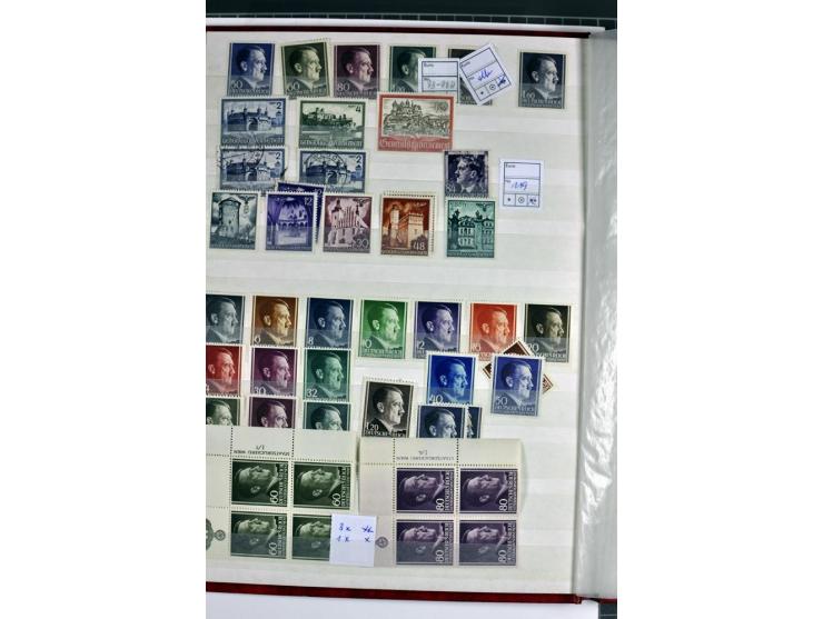 1940/1944, meist postfrische und gestempelte Sammlung mit Böhmen & Mähren, Generalgouvernement und Ostland mit einigen kpl. A