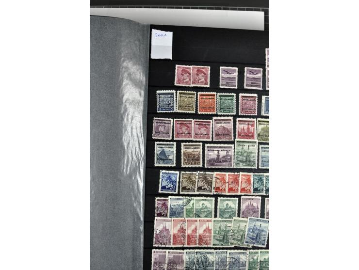 1940/1944, meist postfrische und gestempelte Sammlung mit Böhmen & Mähren, Generalgouvernement und Ostland mit einigen kpl. A