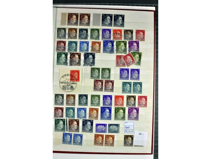 1940/1944, meist postfrische und gestempelte Sammlung mit Böhmen & Mähren, Generalgouvernement und Ostland mit einigen kpl. A