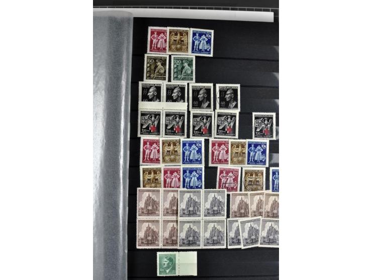 1940/1944, meist postfrische und gestempelte Sammlung mit Böhmen & Mähren, Generalgouvernement und Ostland mit einigen kpl. A