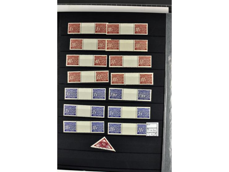 1940/1944, meist postfrische und gestempelte Sammlung mit Böhmen & Mähren, Generalgouvernement und Ostland mit einigen kpl. A