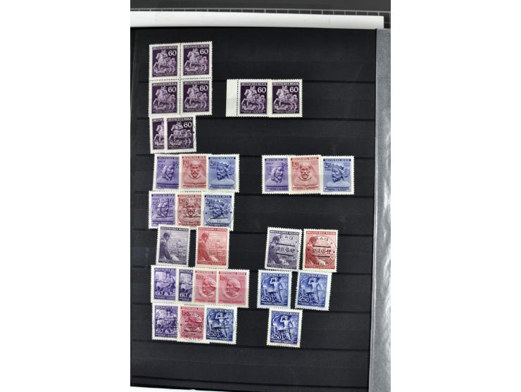 1940/1944, meist postfrische und gestempelte Sammlung mit Böhmen & Mähren, Generalgouvernement und Ostland mit einigen kpl. A