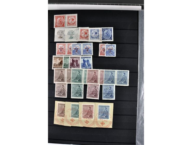 1940/1944, meist postfrische und gestempelte Sammlung mit Böhmen & Mähren, Generalgouvernement und Ostland mit einigen kpl. A