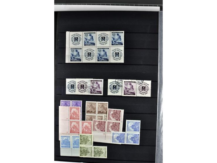 1940/1944, meist postfrische und gestempelte Sammlung mit Böhmen & Mähren, Generalgouvernement und Ostland mit einigen kpl. A