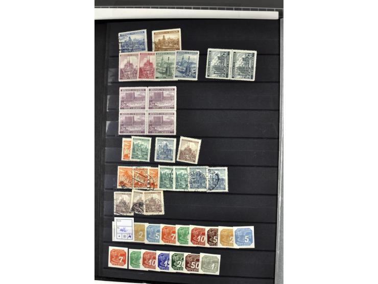 1940/1944, meist postfrische und gestempelte Sammlung mit Böhmen & Mähren, Generalgouvernement und Ostland mit einigen kpl. A