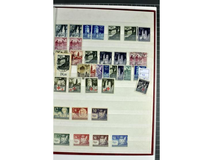 1940/1944, meist postfrische und gestempelte Sammlung mit Böhmen & Mähren, Generalgouvernement und Ostland mit einigen kpl. A