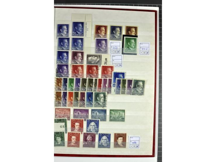 1940/1944, meist postfrische und gestempelte Sammlung mit Böhmen & Mähren, Generalgouvernement und Ostland mit einigen kpl. A