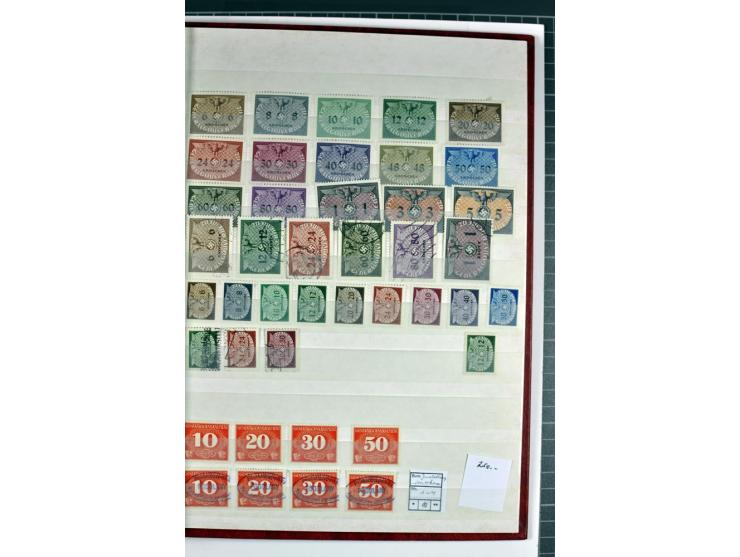 1940/1944, meist postfrische und gestempelte Sammlung mit Böhmen & Mähren, Generalgouvernement und Ostland mit einigen kpl. A