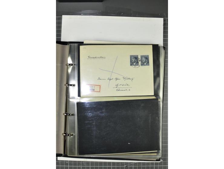 1939/45, Partie Briefe und Karten, dabei Einzelfrankaturen, Mehrfachfrankaturen, Reco, Express, Wertbriefe etc.