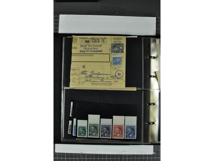 1939/45, Partie Briefe und Karten, dabei Einzelfrankaturen, Mehrfachfrankaturen, Reco, Express, Wertbriefe etc.