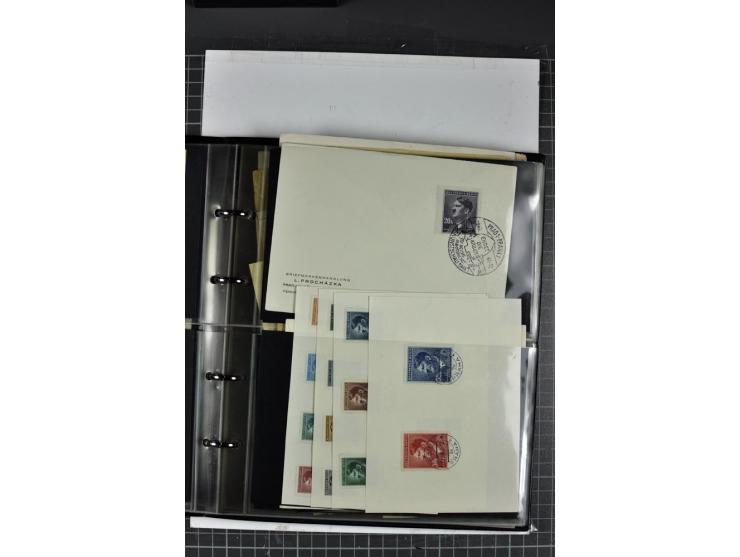 1939/45, Partie Briefe und Karten, dabei Einzelfrankaturen, Mehrfachfrankaturen, Reco, Express, Wertbriefe etc.