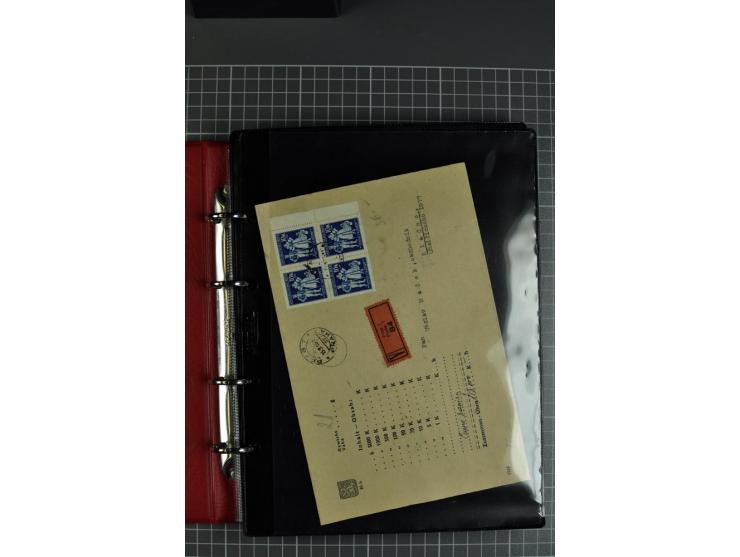 1941/44, kleine Sammlung von 15 Briefen und 10 frankierten Ansichtskarten, gute Erhaltung