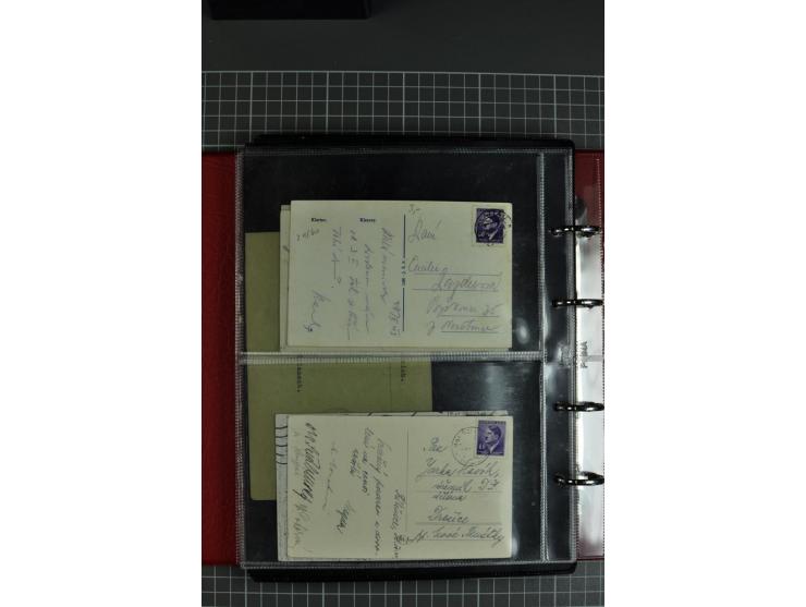 1941/44, kleine Sammlung von 15 Briefen und 10 frankierten Ansichtskarten, gute Erhaltung
