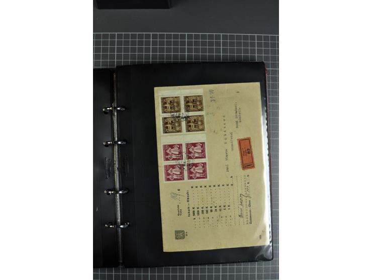 1941/44, kleine Sammlung von 15 Briefen und 10 frankierten Ansichtskarten, gute Erhaltung