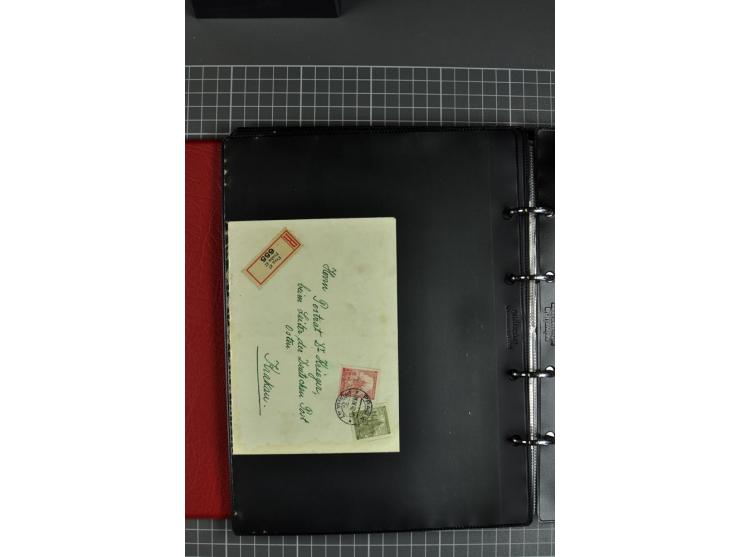 1941/44, kleine Sammlung von 15 Briefen und 10 frankierten Ansichtskarten, gute Erhaltung
