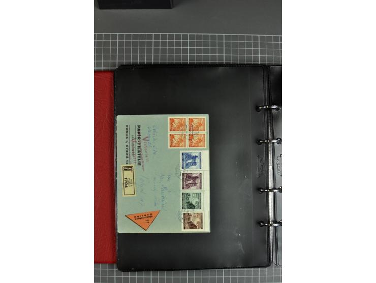 1941/44, kleine Sammlung von 15 Briefen und 10 frankierten Ansichtskarten, gute Erhaltung