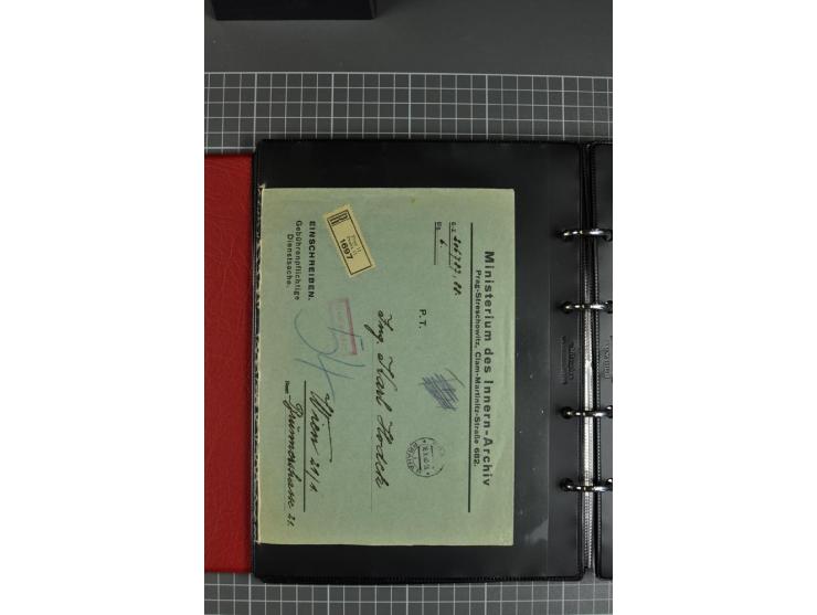1941/44, kleine Sammlung von 15 Briefen und 10 frankierten Ansichtskarten, gute Erhaltung