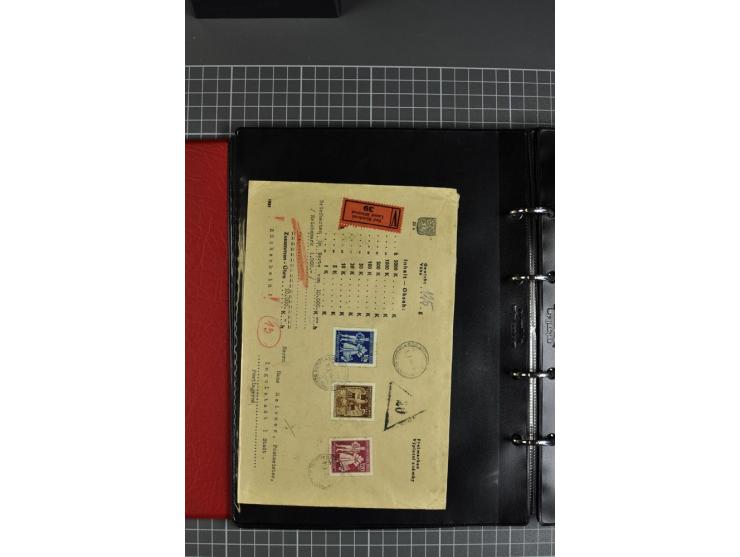 1941/44, kleine Sammlung von 15 Briefen und 10 frankierten Ansichtskarten, gute Erhaltung