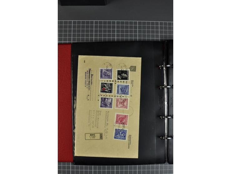 1941/44, kleine Sammlung von 15 Briefen und 10 frankierten Ansichtskarten, gute Erhaltung
