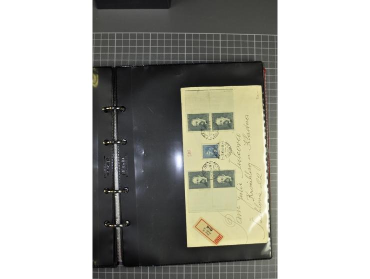 1941/44, kleine Sammlung von 15 Briefen und 10 frankierten Ansichtskarten, gute Erhaltung