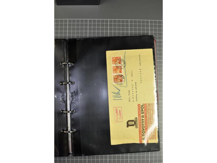 1941/44, kleine Sammlung von 15 Briefen und 10 frankierten Ansichtskarten, gute Erhaltung