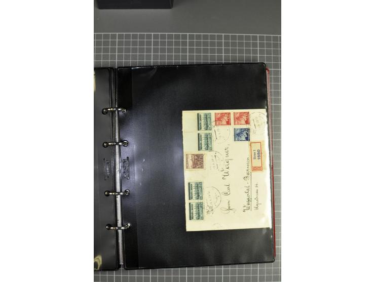 1941/44, kleine Sammlung von 15 Briefen und 10 frankierten Ansichtskarten, gute Erhaltung