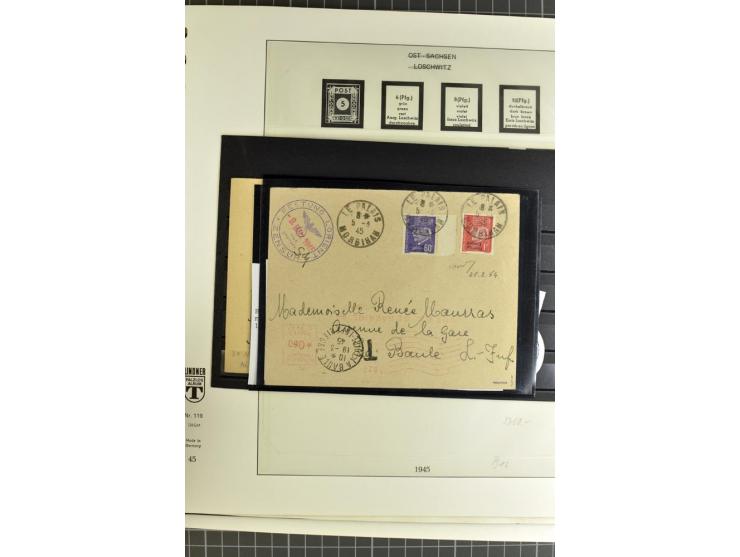 1940/45, interessante ungebrauchte und gestempelte Sammlung mit diversen Briefen, dabei ein guter Teil Festung Lorient mit u.