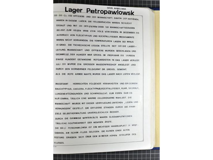 1914/20, interessante Sammlung "Russ. Kriegsgefangenen-Lager in Sibirien" mit über 500 Karten und Briefen, sauber sortiert na