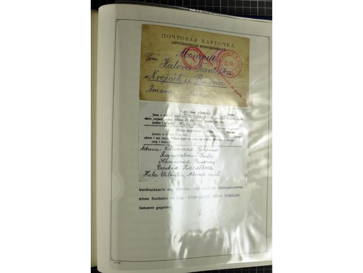 1914/20, interessante Sammlung "Russ. Kriegsgefangenen-Lager in Sibirien" mit über 500 Karten und Briefen, sauber sortiert na