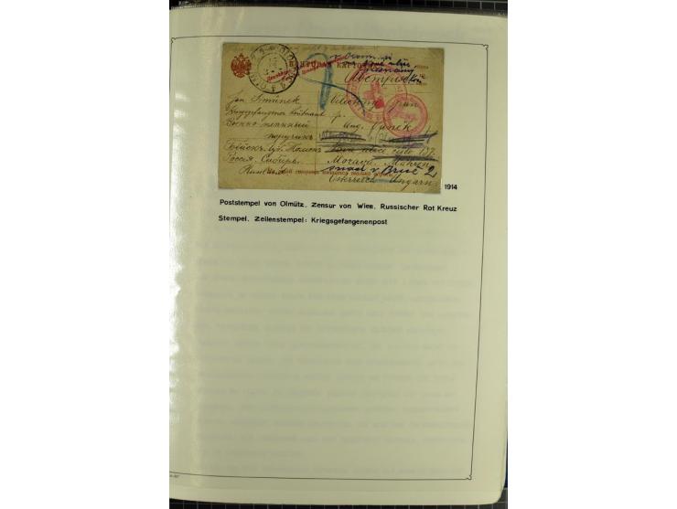 1914/20, interessante Sammlung "Russ. Kriegsgefangenen-Lager in Sibirien" mit über 500 Karten und Briefen, sauber sortiert na