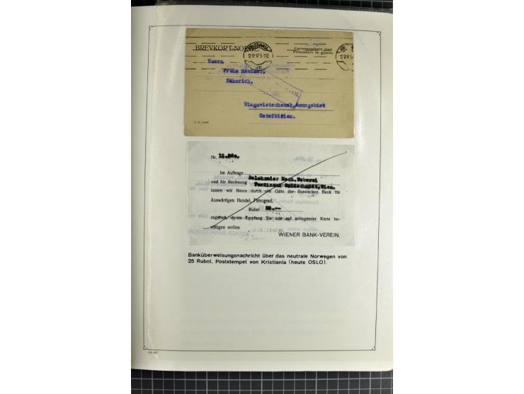 1914/20, interessante Sammlung "Russ. Kriegsgefangenen-Lager in Sibirien" mit über 500 Karten und Briefen, sauber sortiert na