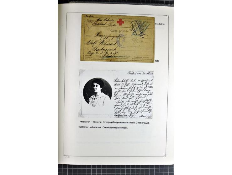 1914/20, interessante Sammlung "Russ. Kriegsgefangenen-Lager in Sibirien" mit über 500 Karten und Briefen, sauber sortiert na