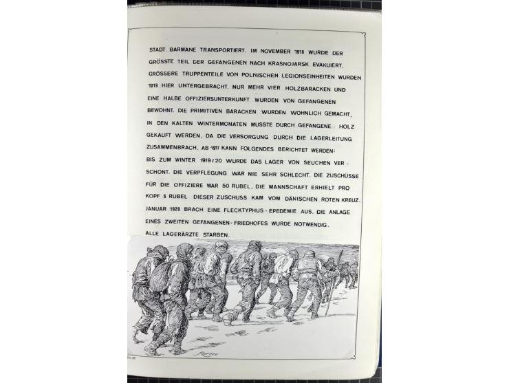 1914/20, interessante Sammlung "Russ. Kriegsgefangenen-Lager in Sibirien" mit über 500 Karten und Briefen, sauber sortiert na