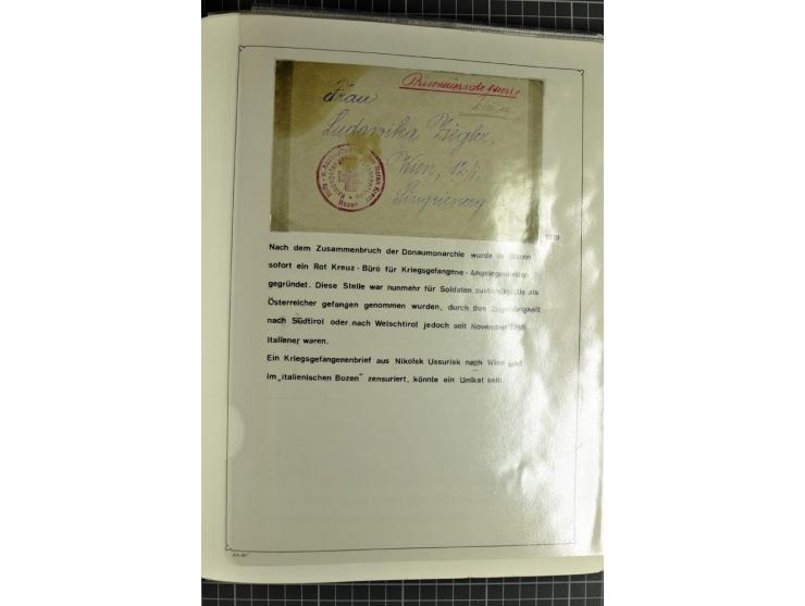 1914/20, interessante Sammlung "Russ. Kriegsgefangenen-Lager in Sibirien" mit über 500 Karten und Briefen, sauber sortiert na