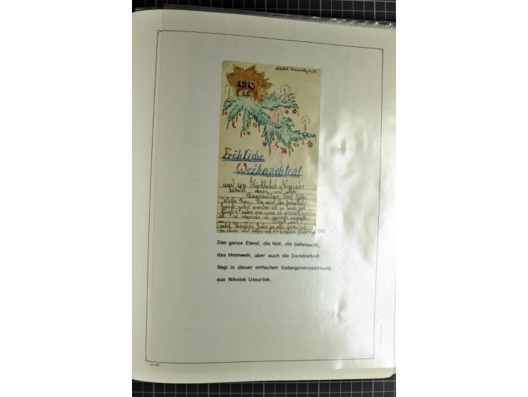 1914/20, interessante Sammlung "Russ. Kriegsgefangenen-Lager in Sibirien" mit über 500 Karten und Briefen, sauber sortiert na