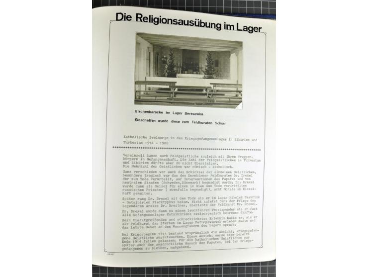 1914/20, interessante Sammlung "Russ. Kriegsgefangenen-Lager in Sibirien" mit über 500 Karten und Briefen, sauber sortiert na