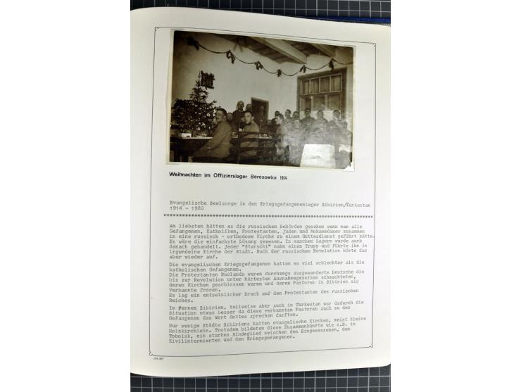 1914/20, interessante Sammlung "Russ. Kriegsgefangenen-Lager in Sibirien" mit über 500 Karten und Briefen, sauber sortiert na
