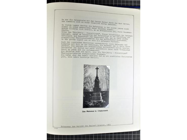 1914/20, interessante Sammlung "Russ. Kriegsgefangenen-Lager in Sibirien" mit über 500 Karten und Briefen, sauber sortiert na