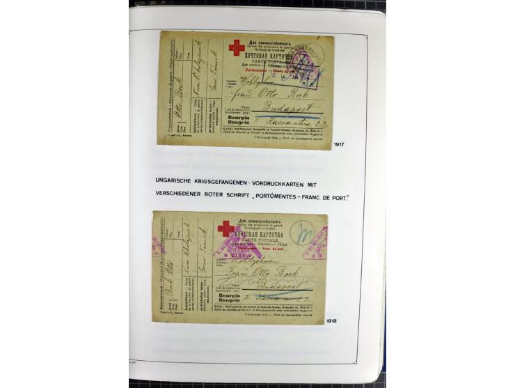 1914/20, interessante Sammlung "Russ. Kriegsgefangenen-Lager in Sibirien" mit über 500 Karten und Briefen, sauber sortiert na