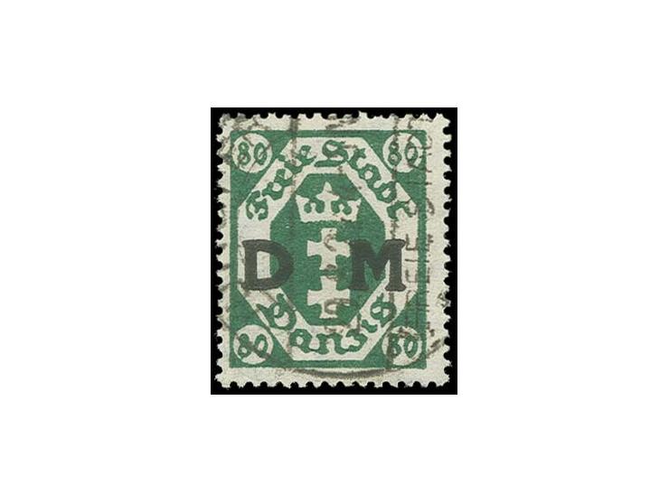 1922, 80 Pfg. mit liegendem Wz., sauber zeitgerecht gestempelt, Kabinett, sign. Infla und Kniep BPP
