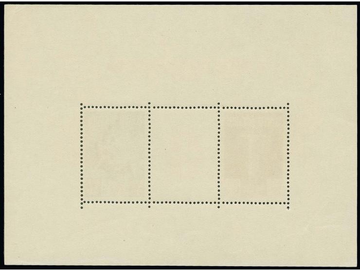 1943, Kriegsinvaliden-Block mit Plattenfehler"Punkt am linken Rand der Mi.-Nr. 91", postfrisch mit üblicher Gummierung (Mi. 1