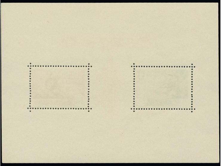 1943, Kriegsinvaliden-Block mit Plattenfehler "Dreieckiger Farbfleck in der Mitte der rechten Markenhälfte bei Mi.-Nr. 93", p