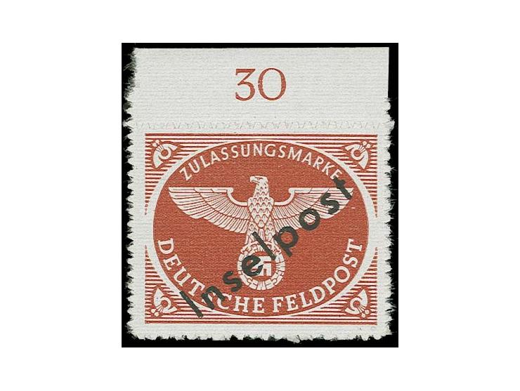  1944, Vukovar-Aufdruck, Oberrandstück, postfrisch, tadellos, sign. Pickenpack und Fotoattest Mogler BPP, ex Herb Meyers