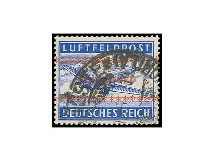 dito mit italienschen Tagesstempel "TIESTE ARRIVI PARTENZE...1.45", kleine helle Stelle unten rechts, sonst in guter Erhaltun