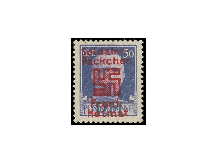 1944, Saloniki 50 C. mit milchigweißem Untergrund, postfrisch, Kabinett, u.a. sign. Pickenpack, ex Herb Meyers
