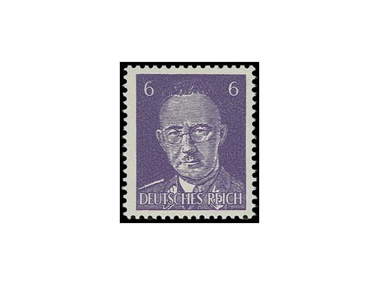 Himmler 6 Pfg. violett mit engen Linien, postfrisch, einwandfrei, u.a. sign. Hosang, ex Herb Meyers
