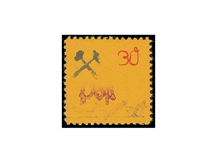 1945, 30 Pfg. auf orange, postfrisch, minimaler unfrische Gummierung, postfrisch, in fehlerfreier Erhaltung, Fotoattest Kunz 