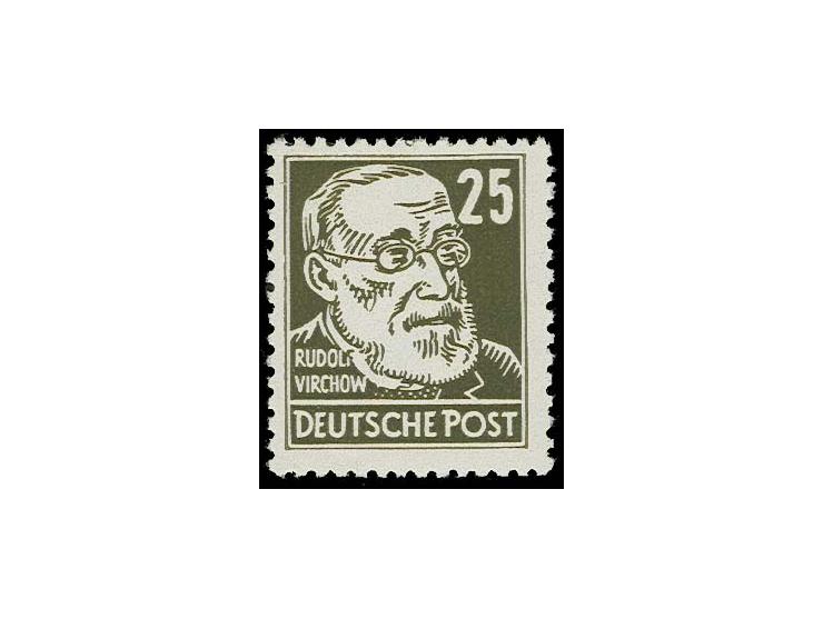 25 Pfg. schwarzbraunoliv, postfrisch, Fotoattest Paul BPP (Mi. 3.500,-)